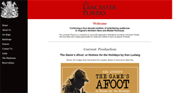 Desktop Screenshot of lancasterplayers.org